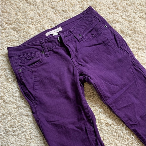 Purple Skinny Jeans - Size 24 - Picture 4 of 5